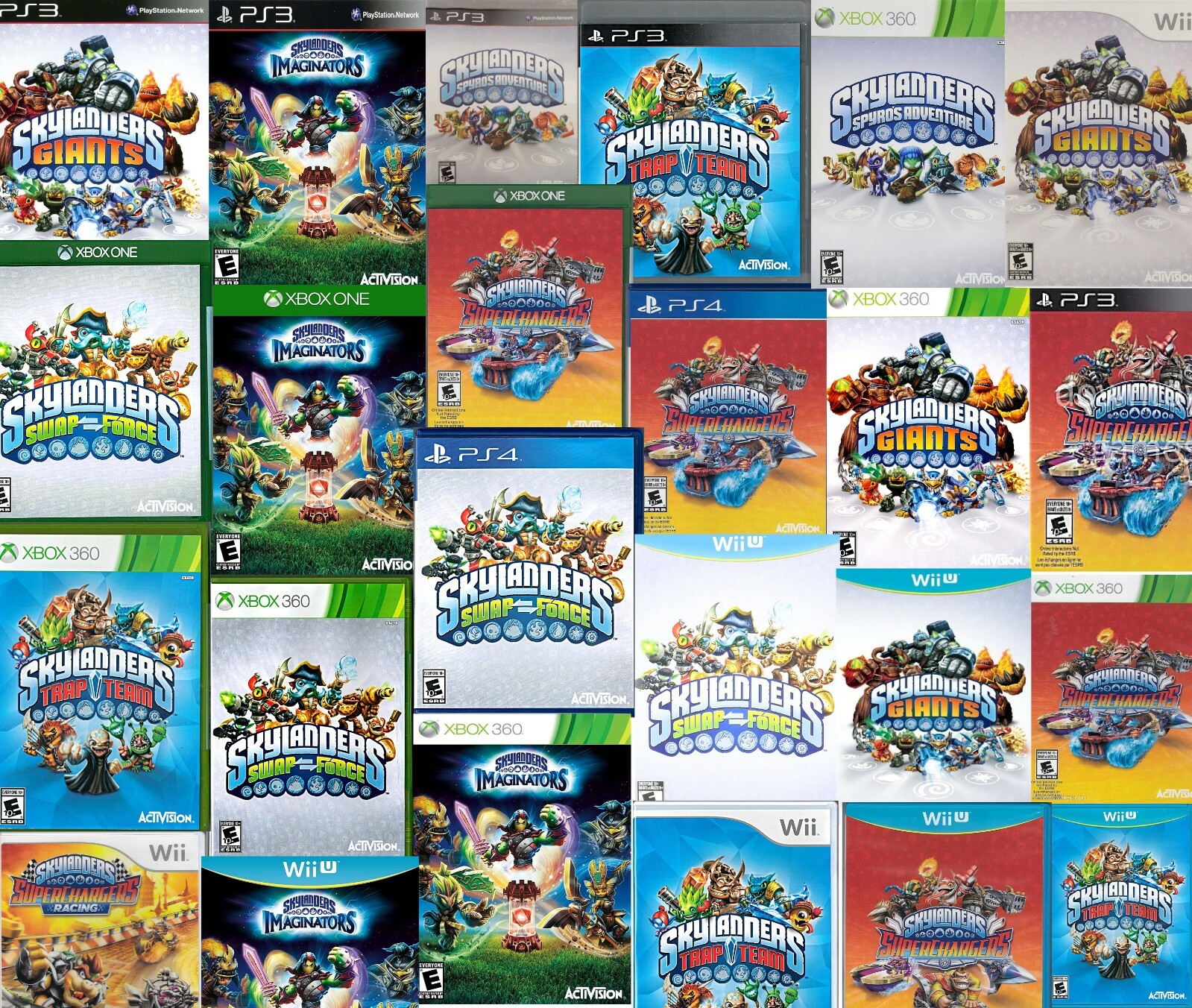 SKYLANDERS Game Disc CDs Giants Swap Force Trap Team Superchargers Imaginators🎼