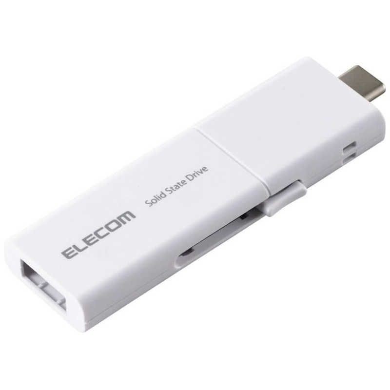 NEW Elecom Ssd External 1Tb Read420Mb/Sec Slideusb Type-C/Usb-A Japan