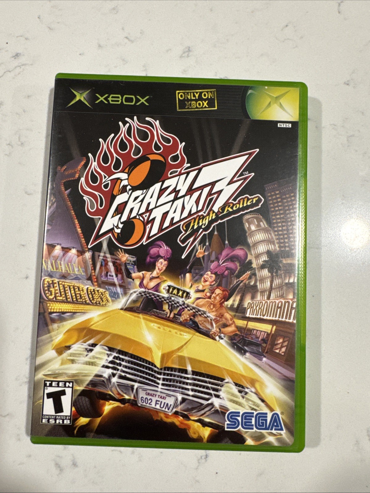 Crazy Taxi 3: High Roller (Microsoft Xbox, 2002) CIB Complete Tested Great Cond
