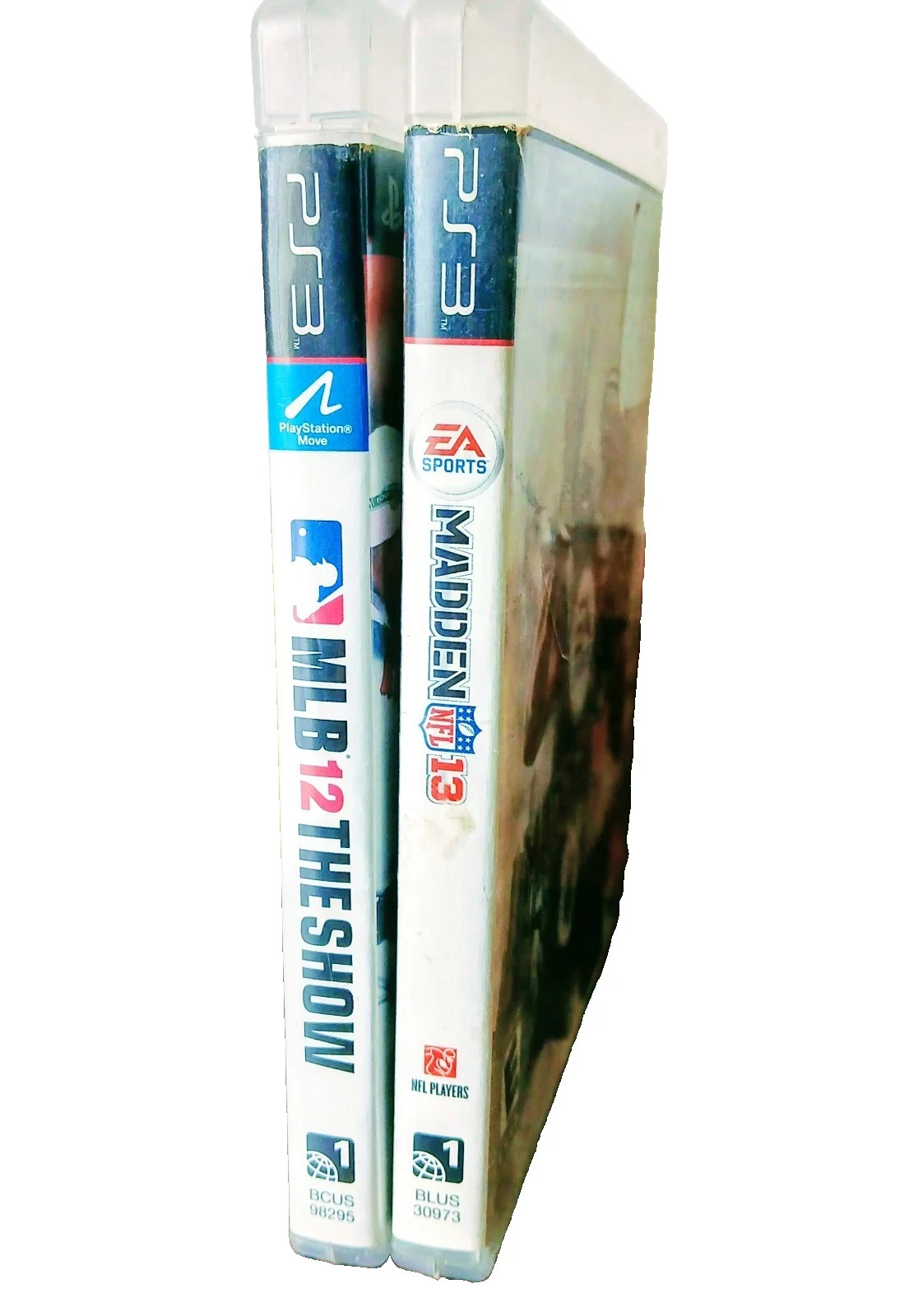 (2) PS3 MLB 12 The Show/NFL EA Sports Madden 13 Video Games Lot