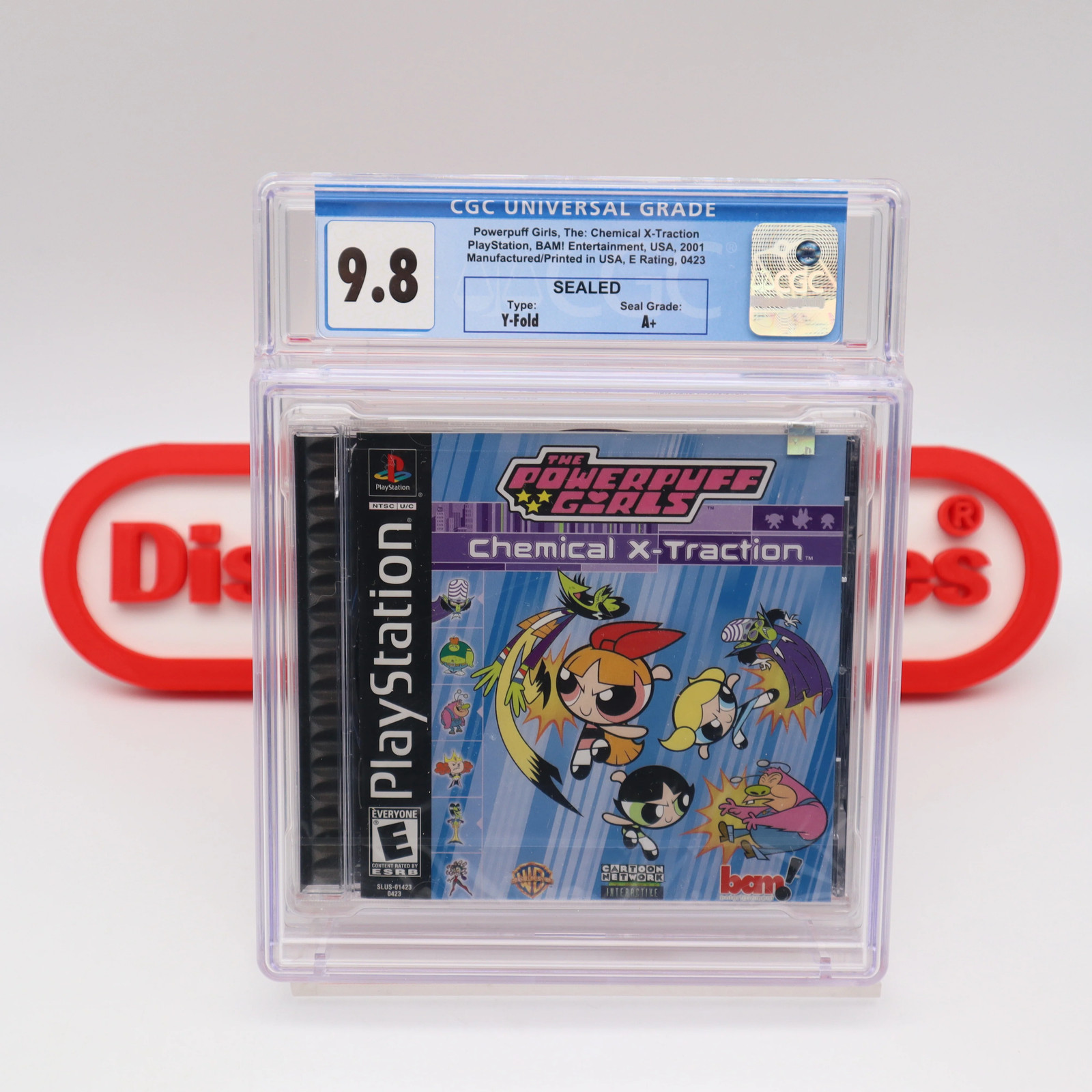 PS1 POWERPUFF GIRLS: THE CHEMICAL X-TRACTION – CGC GRADED 9.8 A+! NEW & Sealed!