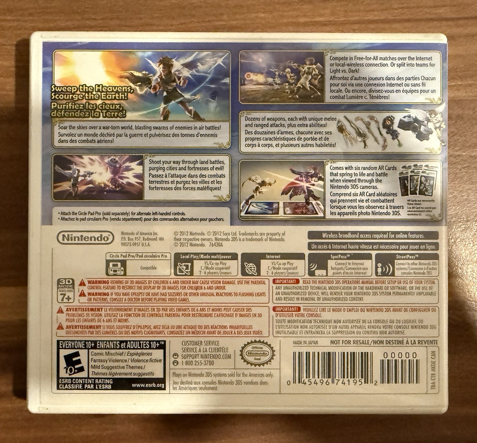 Kid Icarus: Uprising (Nintendo 3DS, 2012) Tested – CIB – Authentic