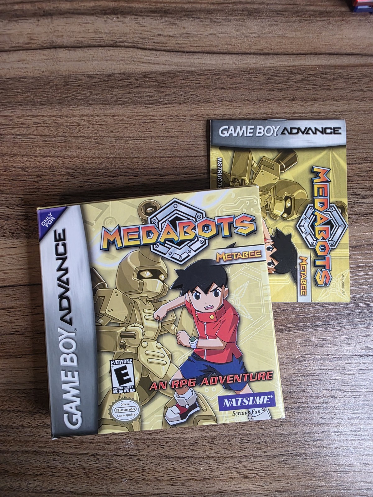 Rare ! Medabots Metabee Nintendo GameBoy Advance GBA Box + Manual Only NO GAME