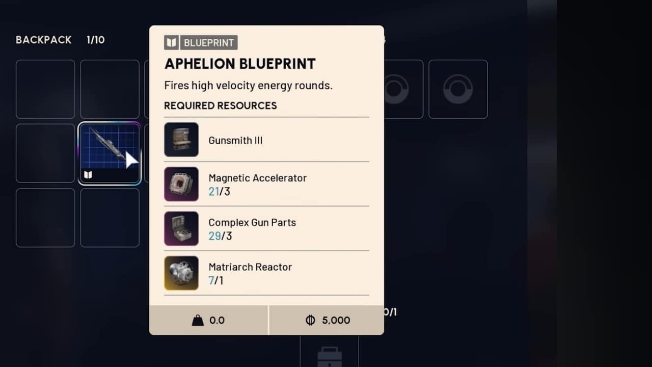 Aphelion Blueprint