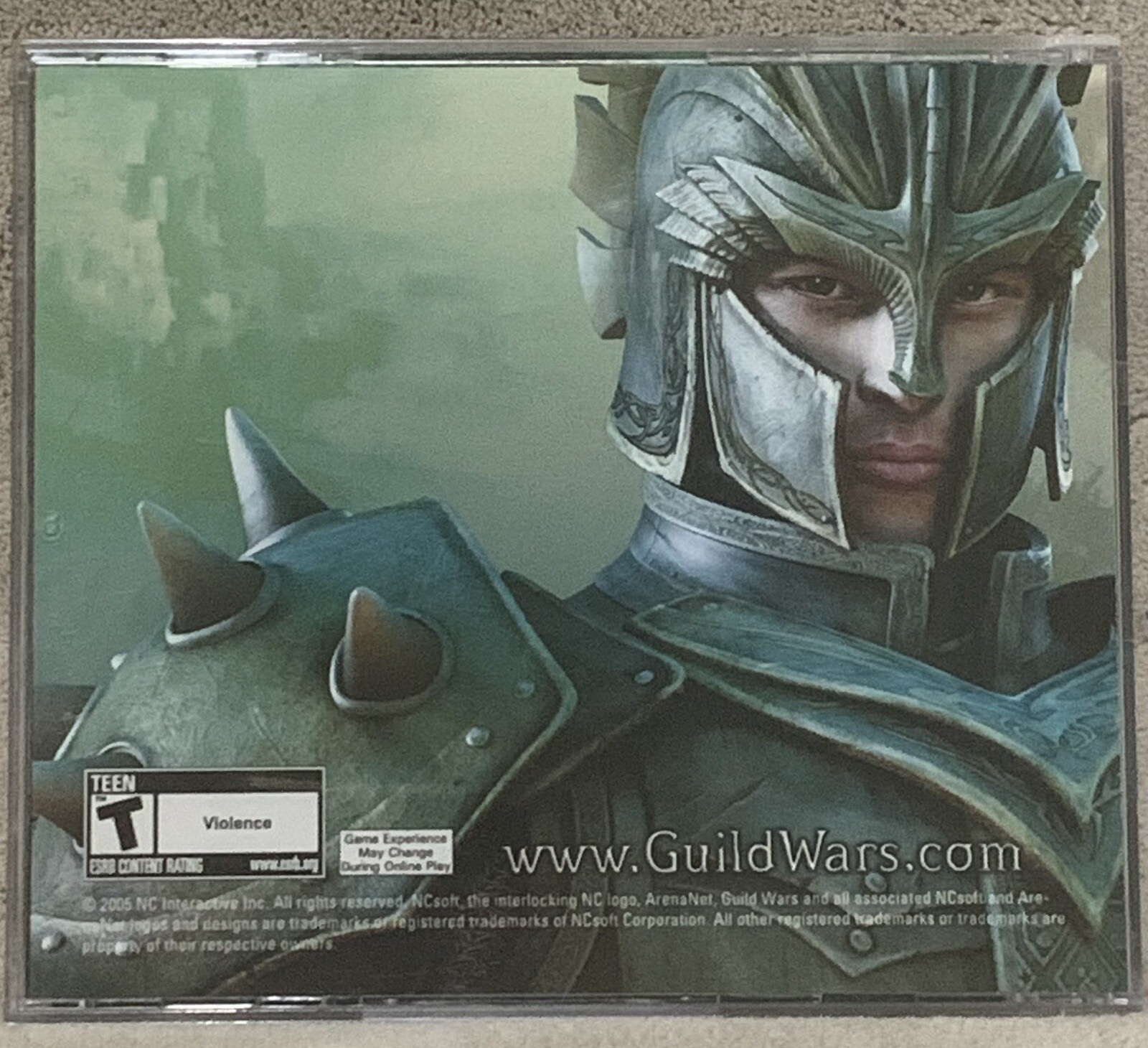 Guild Wars 2005 PC 2 Disc CD Rom Video Game T Teen Violence Jewel VG 2 Disc’s