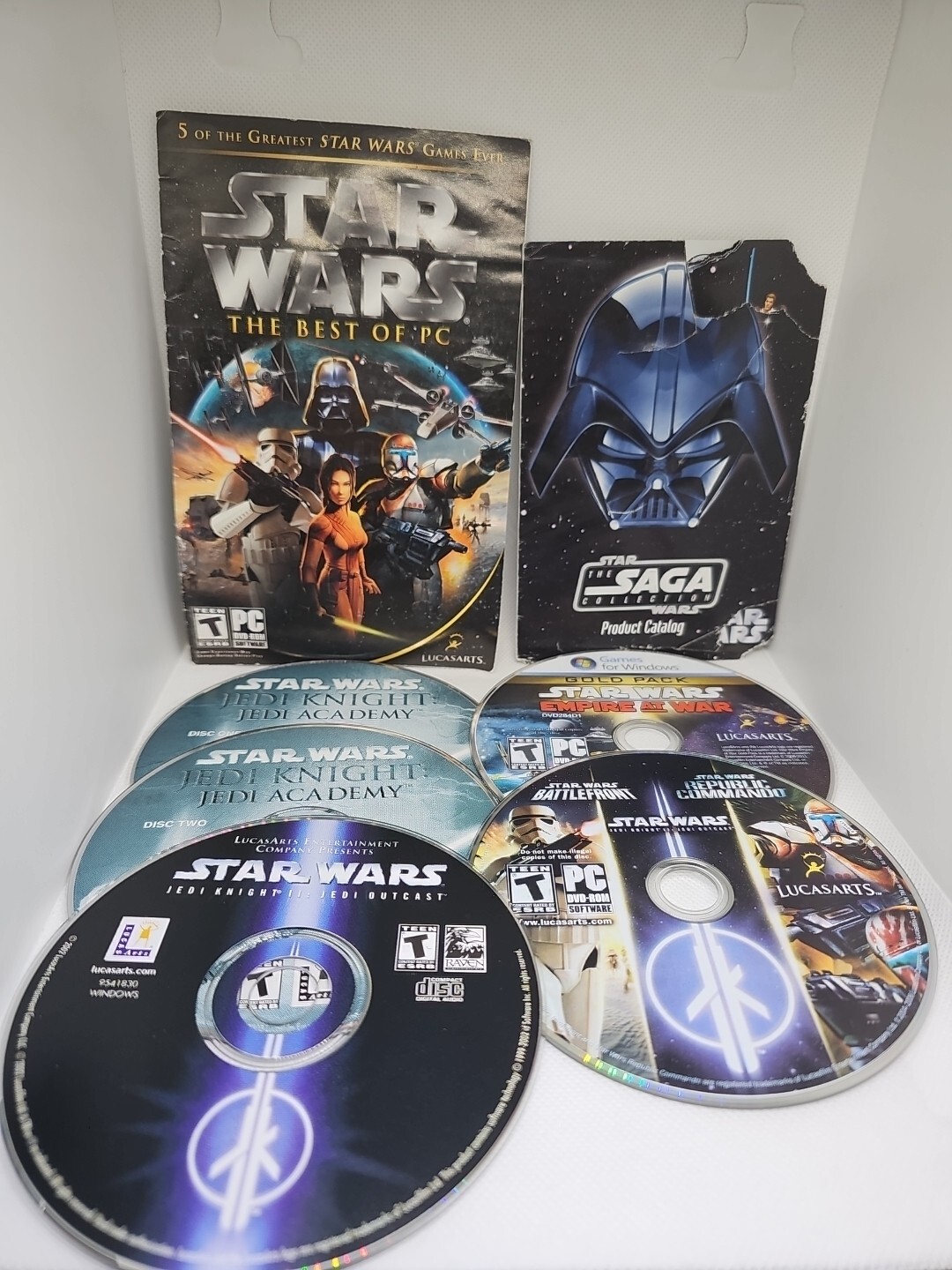 4 Star Wars Games (5 Disc) – Jedi Knight I&II, Empire at War, Best of PC – Discs