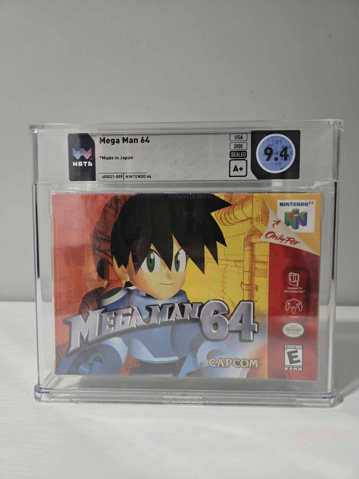 Megaman 64 (Nintendo 64, 2000) WATA GRADED 9.4 A+ SEALED