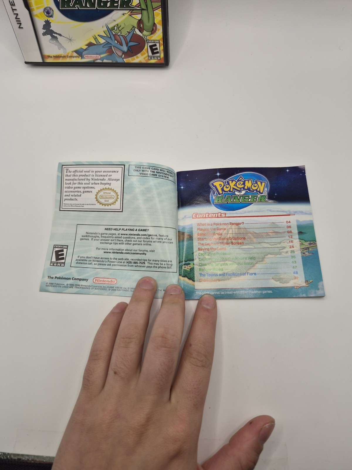 Pokemon Ranger (Nintendo DS 2006) Authentic Tested Mint Rare Maybe Manaphy Egg?
