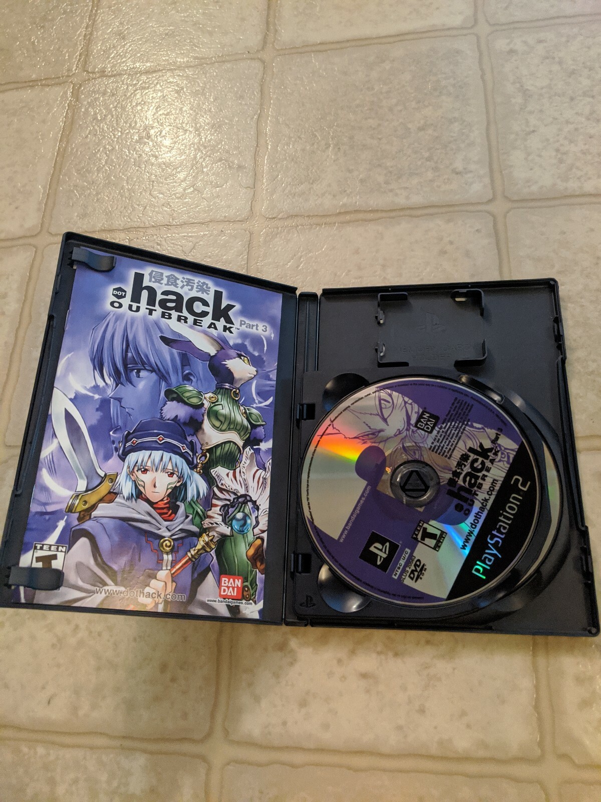 Dot .hack Outbreak Part 3 (Sony PlayStation 2) Complete with Anime (Rare)