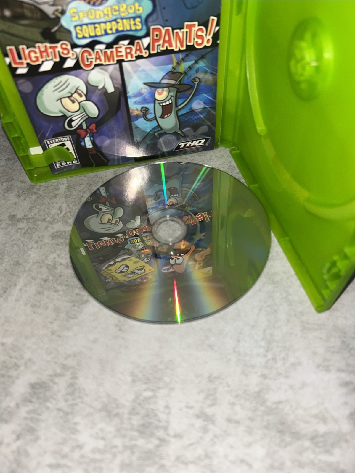 SpongeBob SquarePants: Lights Camera Pants (Microsoft Xbox) Complete CIB Tested