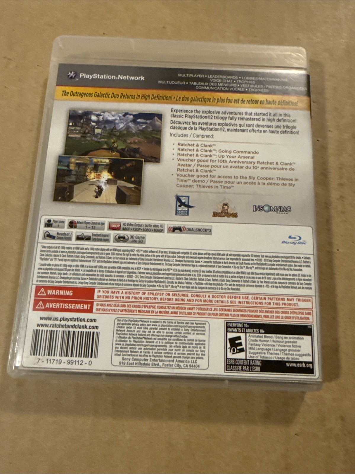 Ratchet & Clank Collection (Sony PlayStation 3, 2012) CIB *TESTED & WORKING*