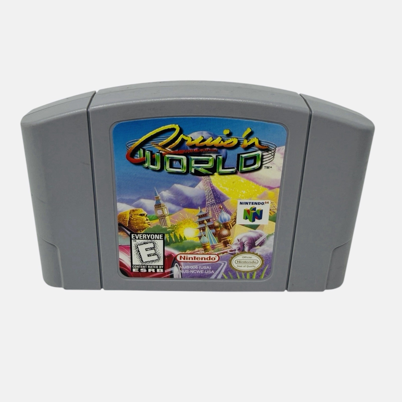 Cruis’n World Nintendo 64, 1996 Authentic Cartridge ONLY Tested & Working CLEAN