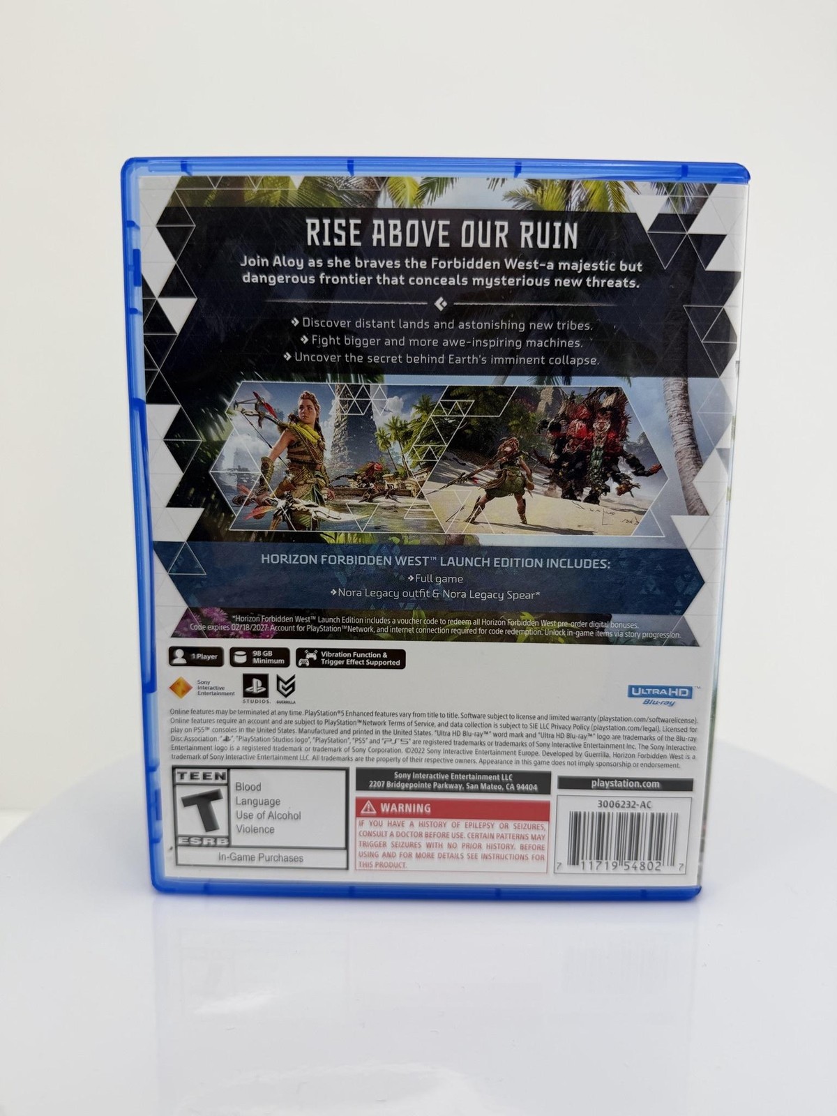 Horizon Forbidden West Launch Edition Sony PlayStation 5 PS5 Game T 2022 RPG