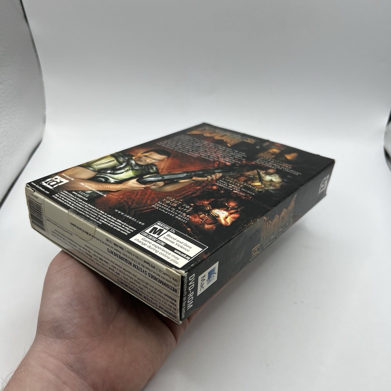 Doom 3 – Mac – Video Game Complete with Key Code (THIS IS FOR MAC ONLY)