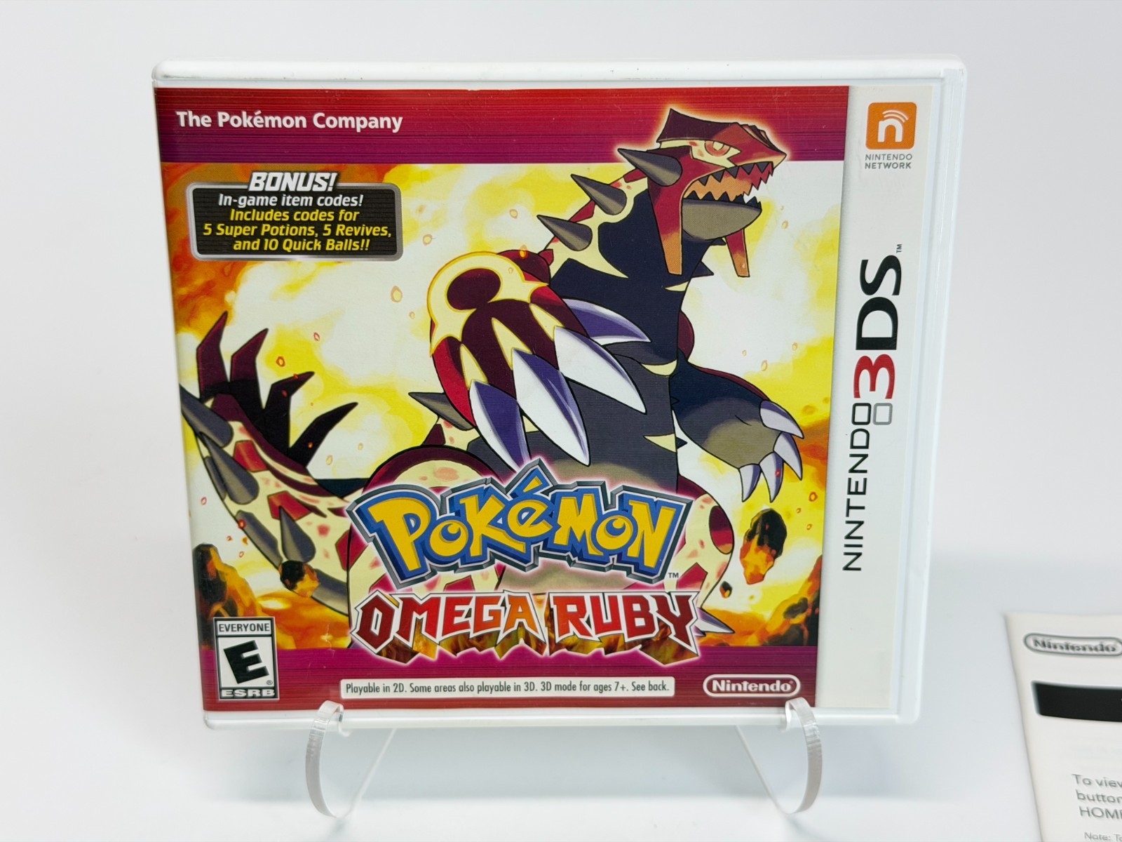 Pokemon Omega Ruby – BONUS Variant – (Nintendo 3DS) Complete & Tested