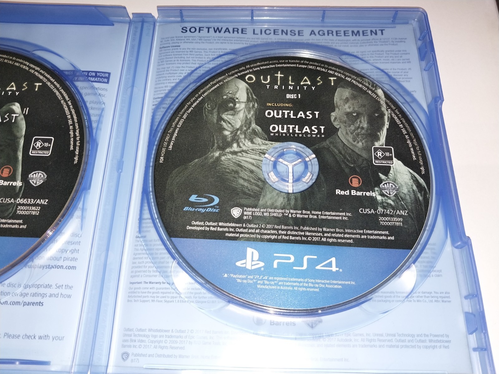 OUTLAST TRINITY (2 DISC) (SONY PS4 GAME , R18+)