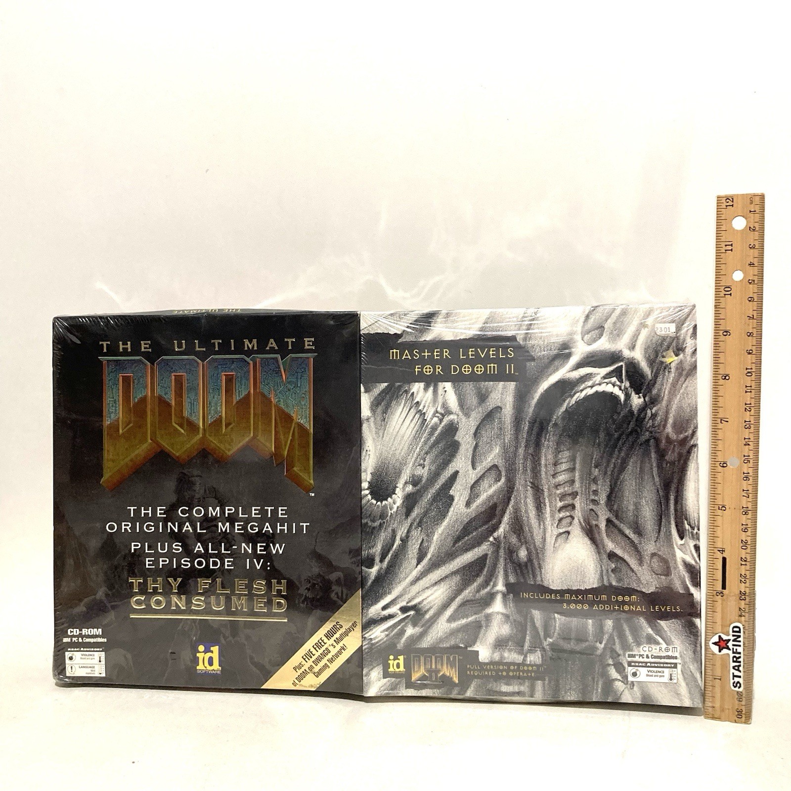 Ultimate Doom + Master Levels For II PC CD-ROM Video Game 1995 ID NEW BOX SET