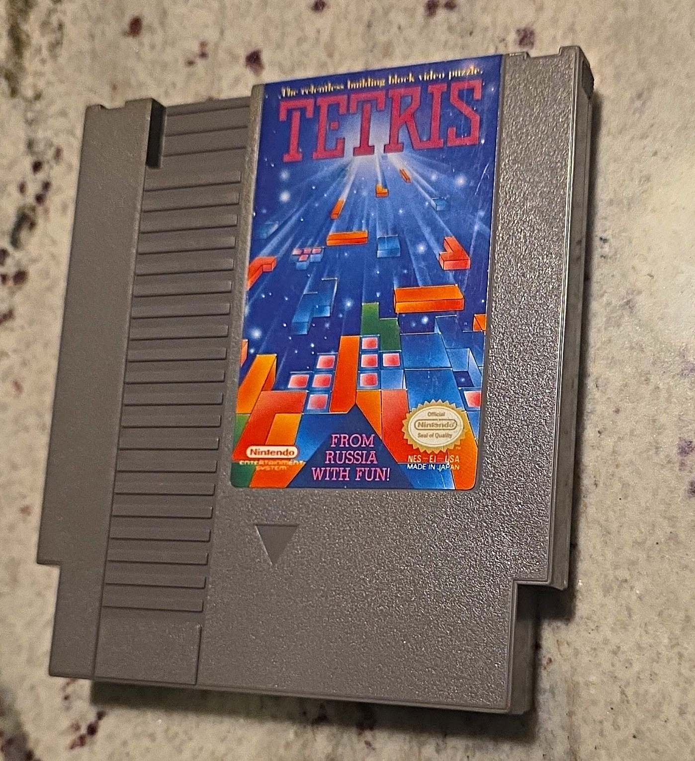 Nintendo Tetris Nintendo Entertainment System NES Puzzle Game Cartridge (1985)