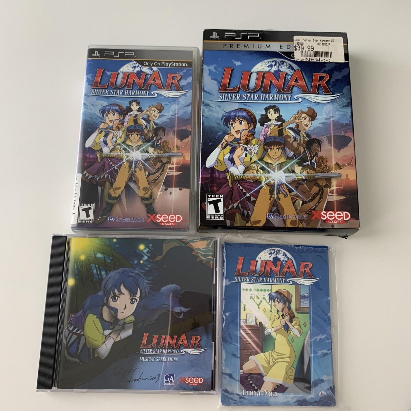 Lunar: Silver Star Harmony Premium Edition XSEED PSP Very Clean No Game