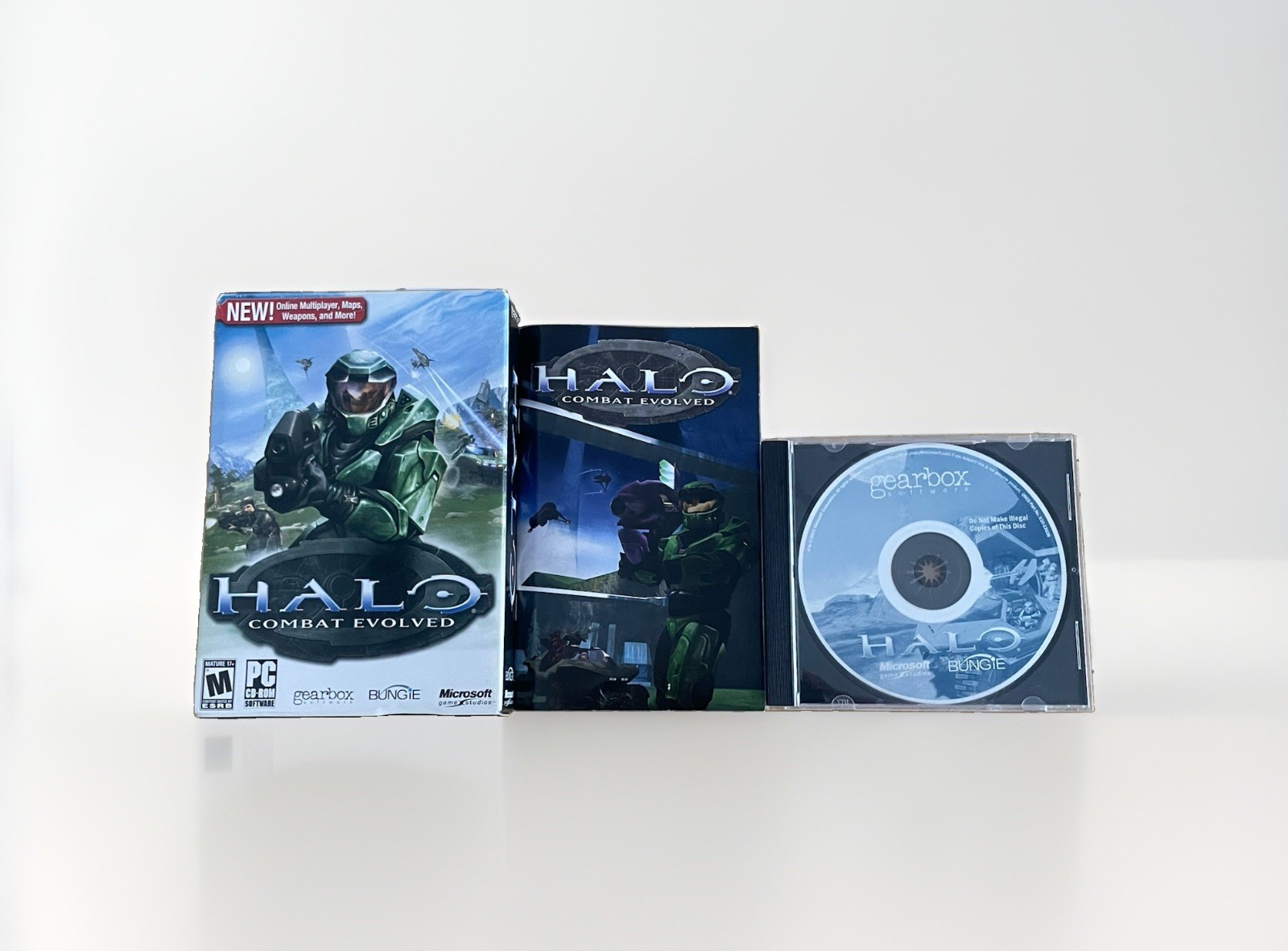 Halo Combat Evolved PC CD-ROM Game w Manual Australia Ed. Great Condition Tested