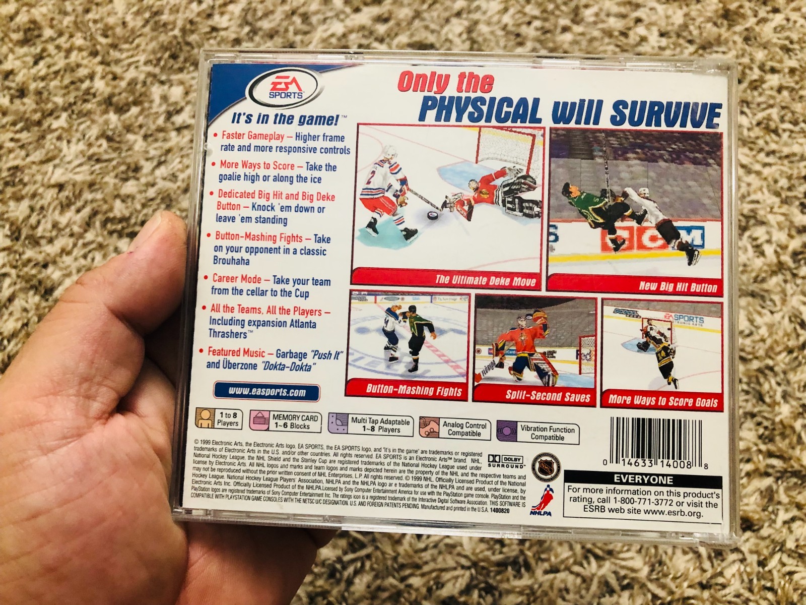 NHL 2000 (PlayStation 1, 2000) CIB COMPLETE W/ Reg Card TESTED