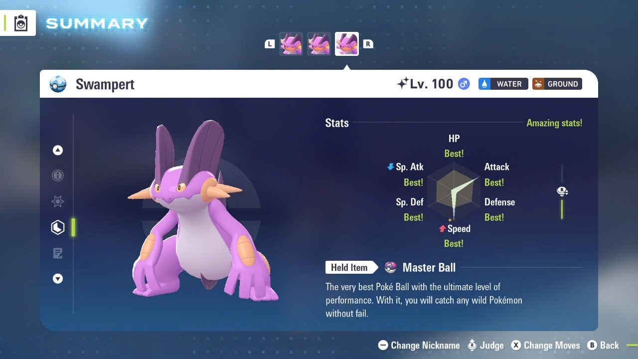 ✨COMBO SHINY ALPHA BLAZIKEN & SCEPTILE & SWAMPERT✨6IV MAX EV⭐POKEMON LEGENDS ZA