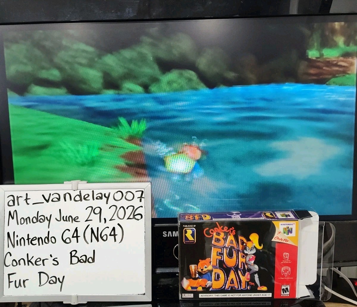 Conker’s Bad Fur Day – (Nintendo 64 N64, 2001) *VGC w/ Manual* Tested! READ!!!