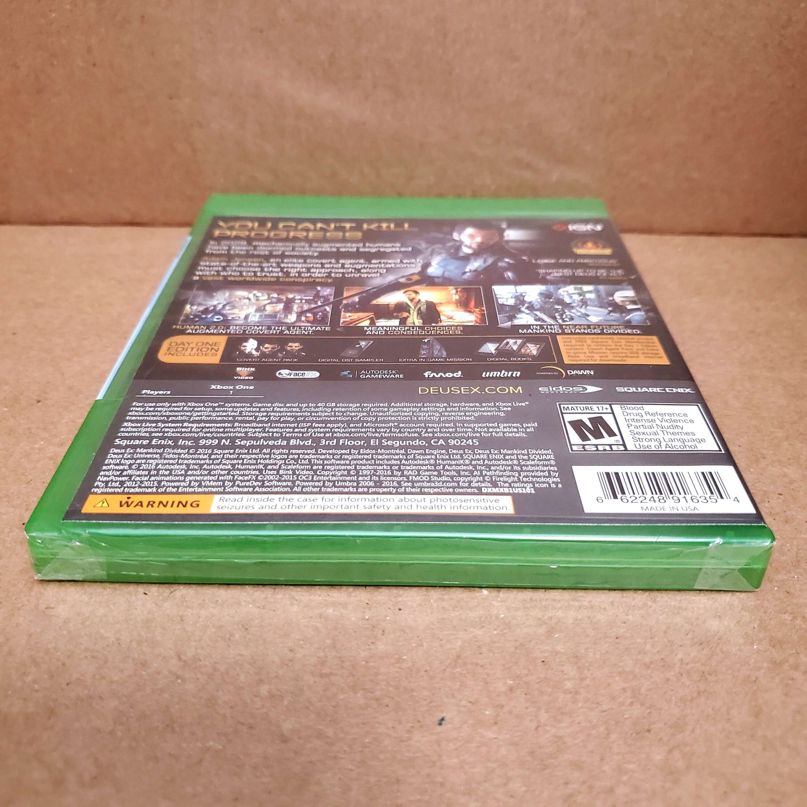 (Sealed) Deus Ex Mankind Divided – Microsoft Xbox One 1Y Guarantee