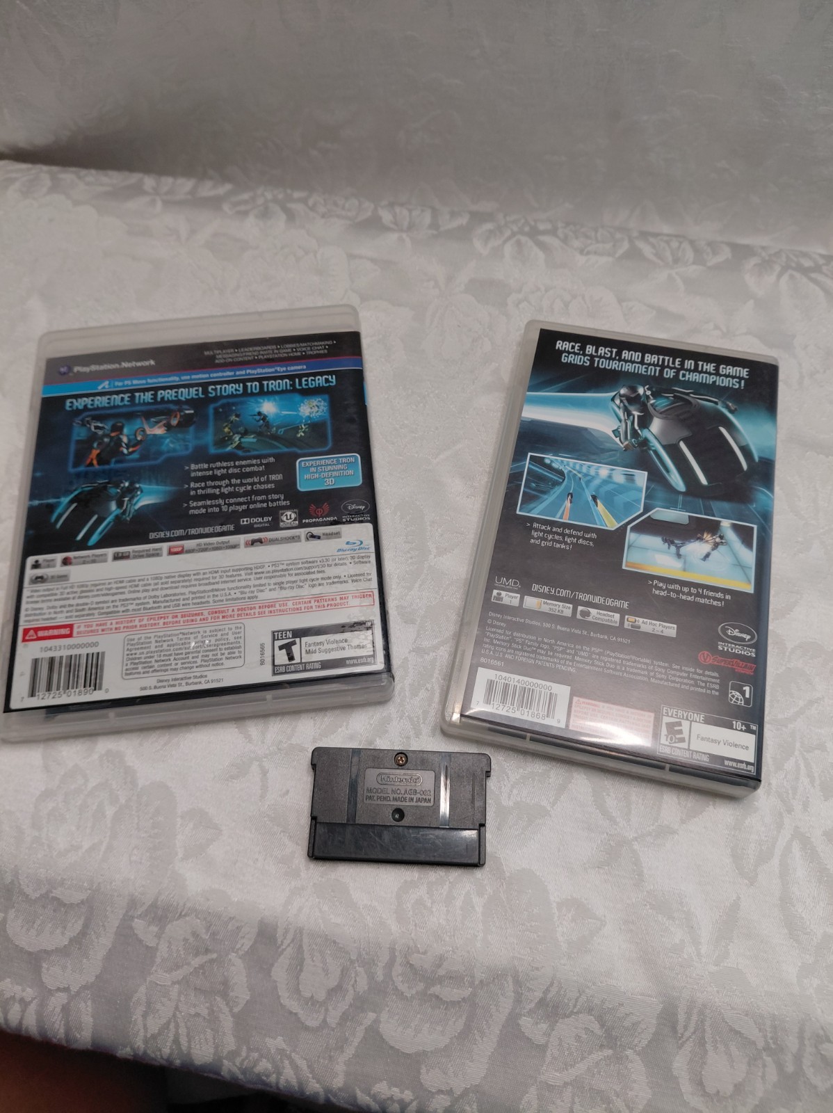 Disney TRON EVOLUTION PS3 PSP Tron 2.0 Killer App GBA Game Boy Advance