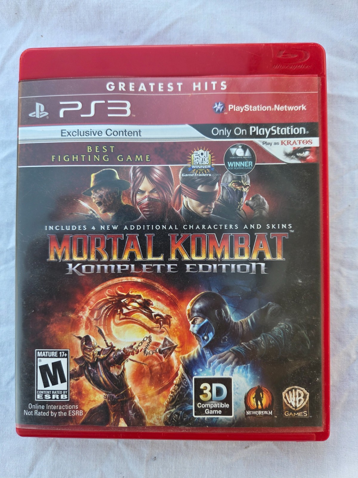 Mortal Kombat Komplete Edition (Sony Playstation 3 PS3 Greatest Hits, 2012) CIB