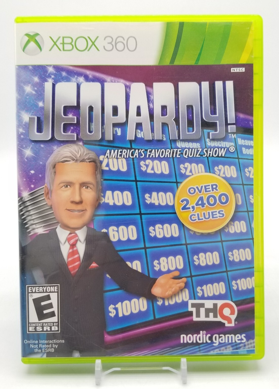 Jeopardy (Microsoft Xbox 360, 2012) Alex Trebek Cover Complete in Box CIB Clean!