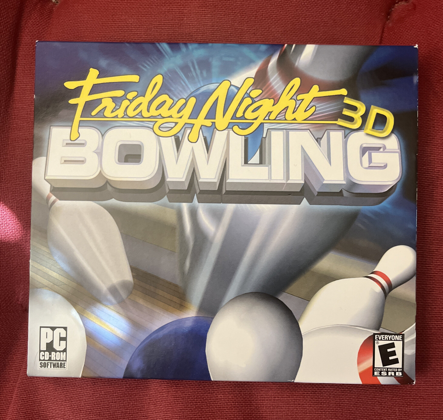 Vintage Friday Night 3D Bowling 2003 PC Game Global Star Software w/ Slip Cover