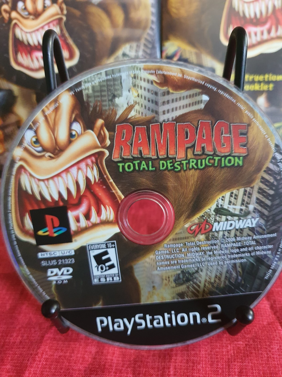 Rampage: Total Destruction (Sony PlayStation 2, 2006) Registration Card VG CIB