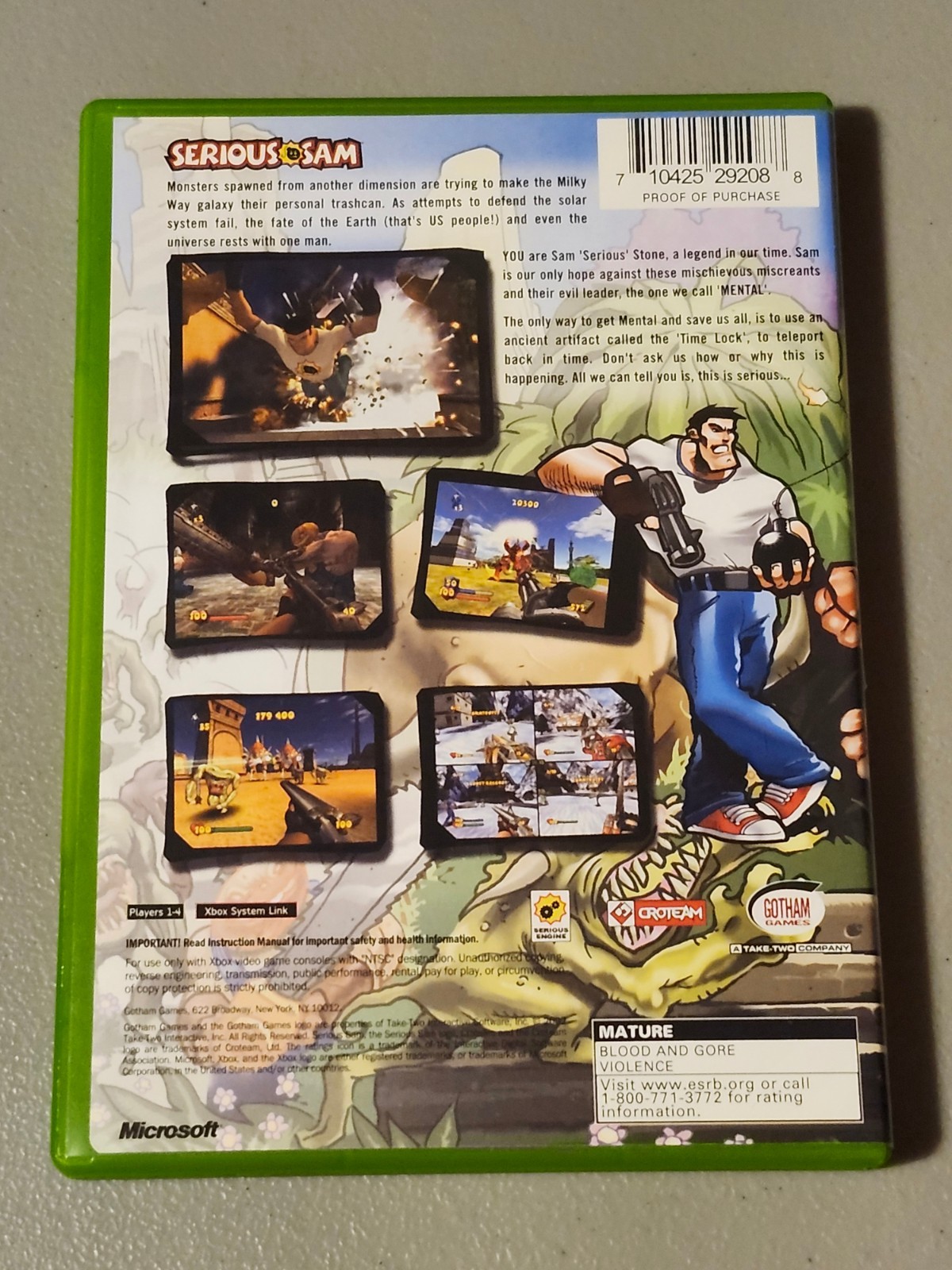 Serious Sam (Microsoft Xbox, 2002) CIB