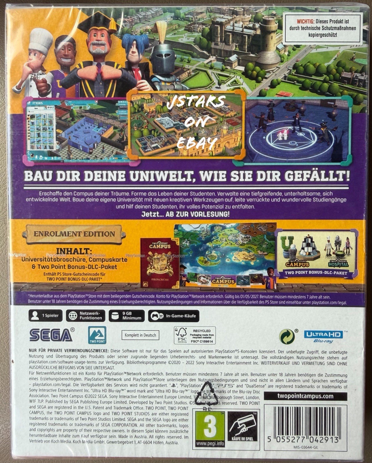 SEGA TWO POINT CAMPUS PLAYSTATION 5 PS5 VIDEO GAME 2022 NEW AUSTRIA GERMAN