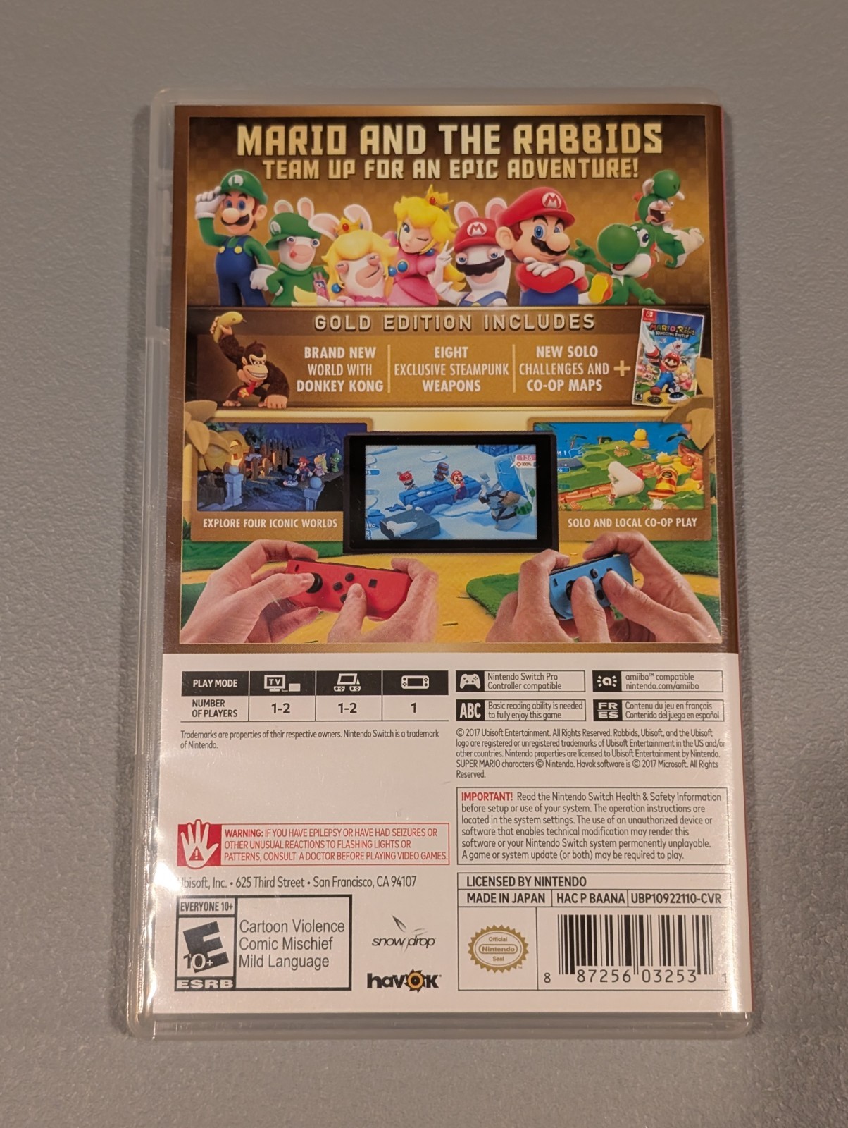 Mario+Rabbids Kingdom Battle Gold Edition – Rare Costco Edition **Code Is Used**