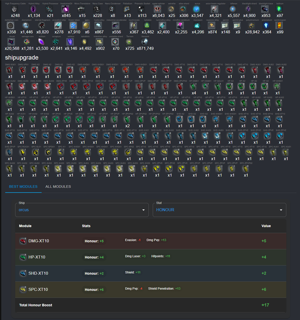 Dark Orbit| Germany 4/5/6/7 – ORCUS, Goliath+| 38 Prom(16), 16bo3, 2mURI, 1m X4