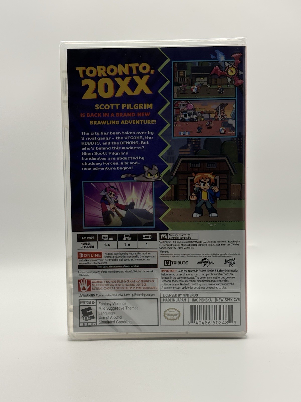 Scott Pilgrim EX Nintendo Switch Brand New Factory Sealed Limited Run