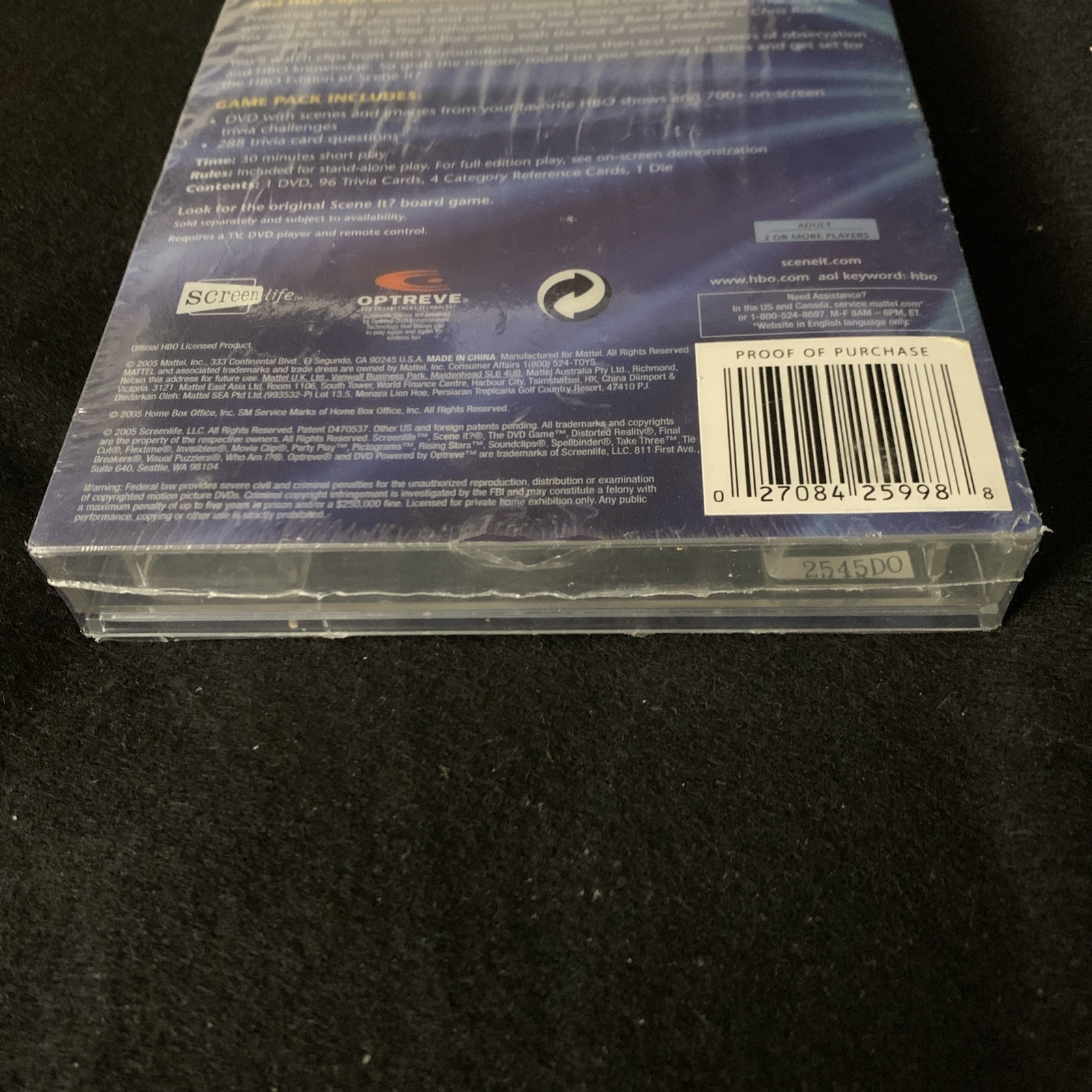 Scene It HBO Edition (Super Game Pack) (DVD / HD Video Game, 2005) New