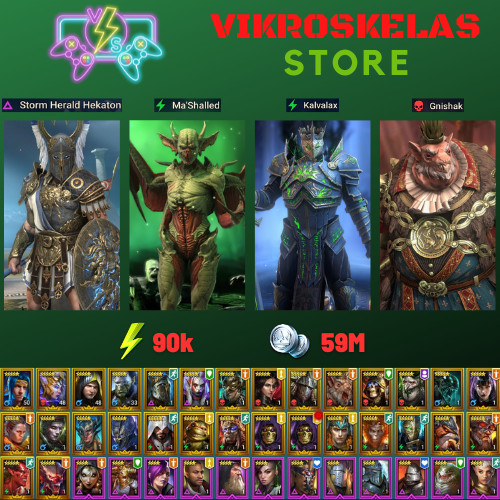 Raid Shadow Legends | Starter acc with Hekaton : 90k energy / 30 Legendary hero