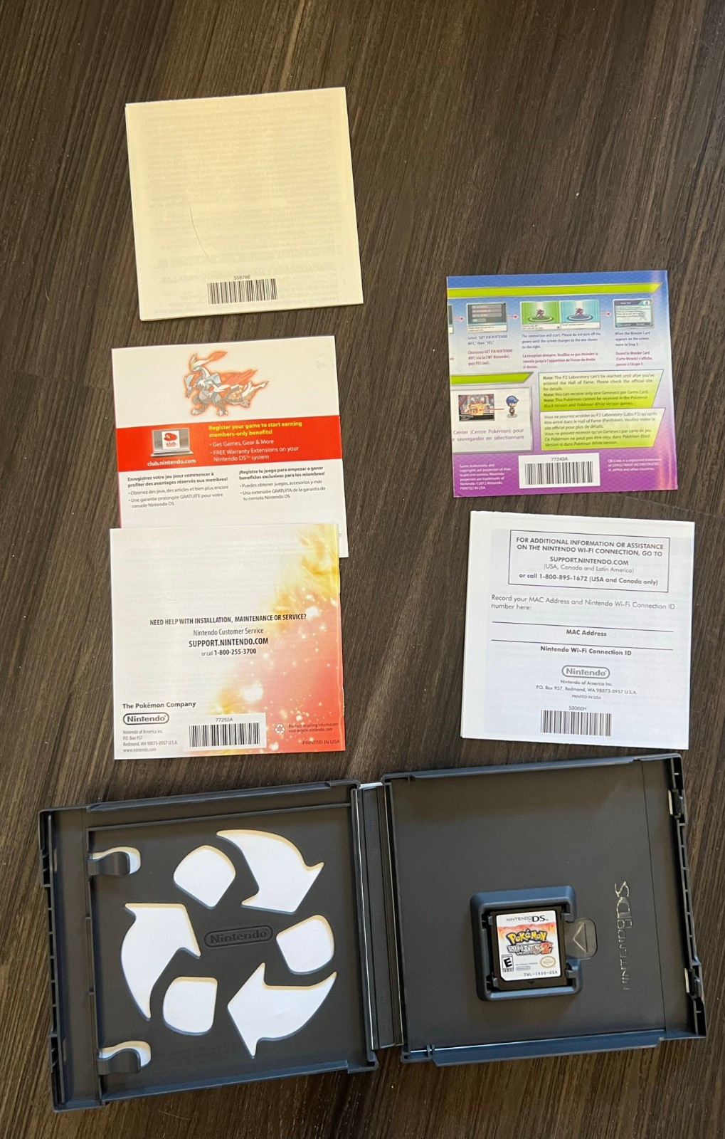 *AUTHENTIC CIB* Pokemon: White Version 2 (Nintendo DS, 2012) *TESTED*