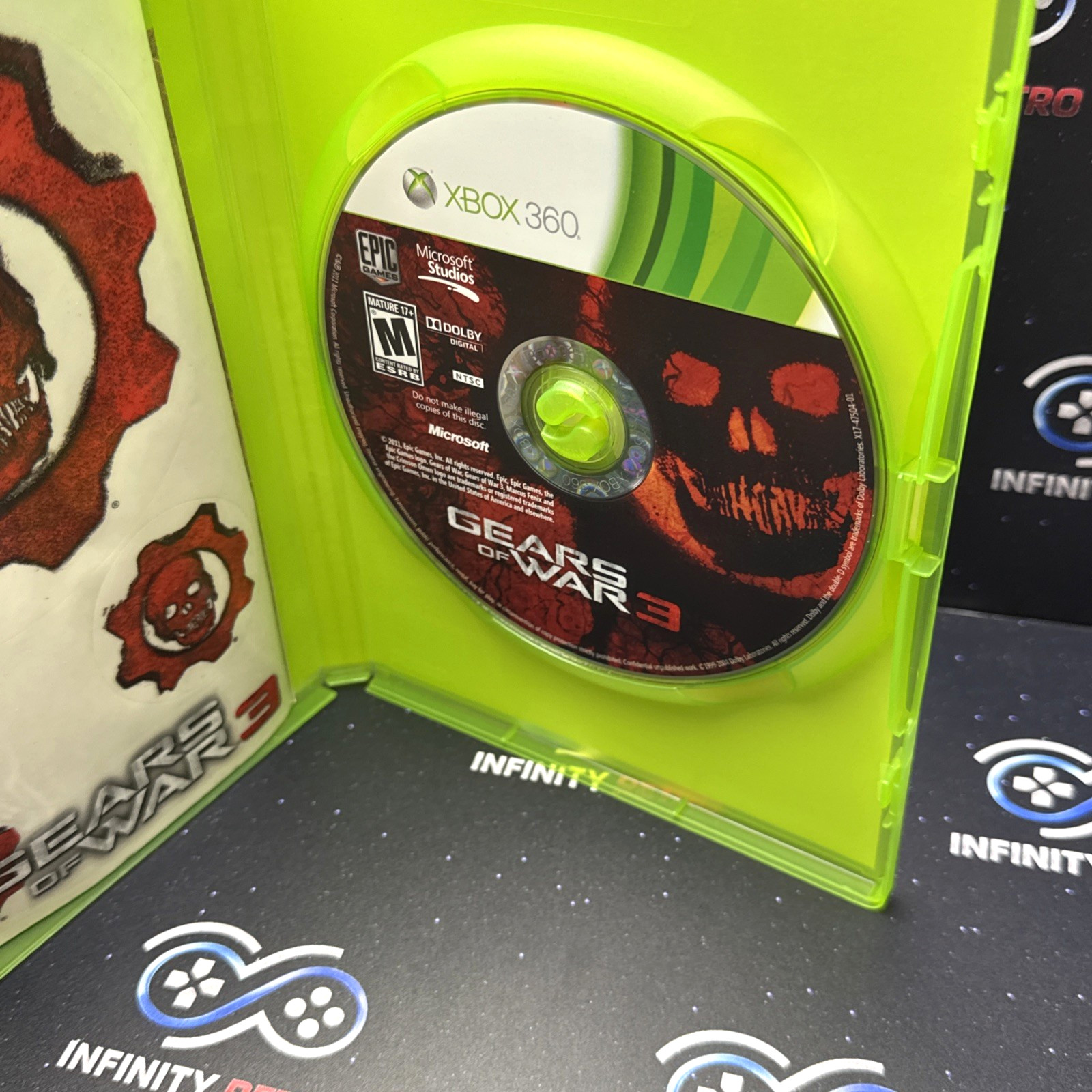 Gears of War 3 Microsoft Xbox 360 CIB Complete With Stickers Refurbished Tested