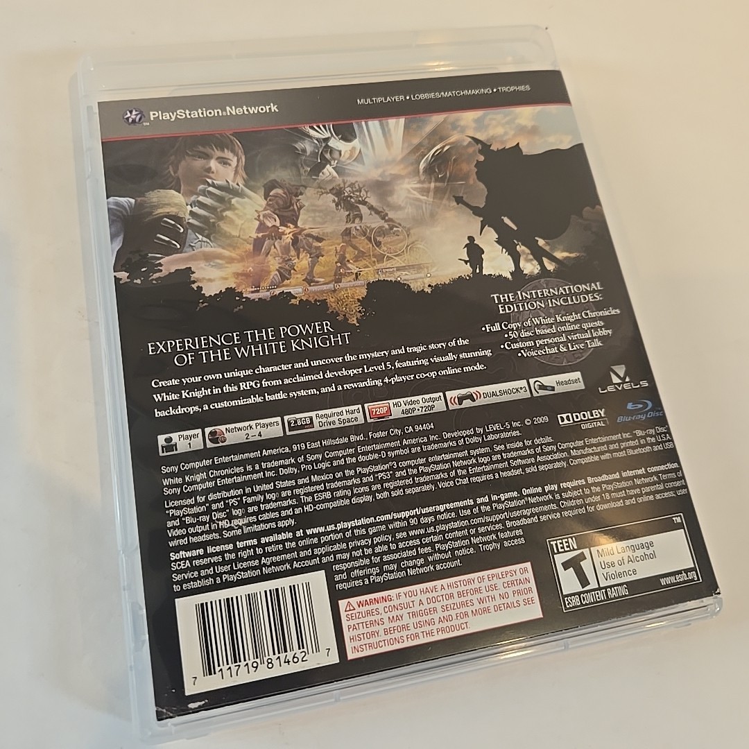 White Knight Chronicles International Edition (PS3, 2010) Complete Tested