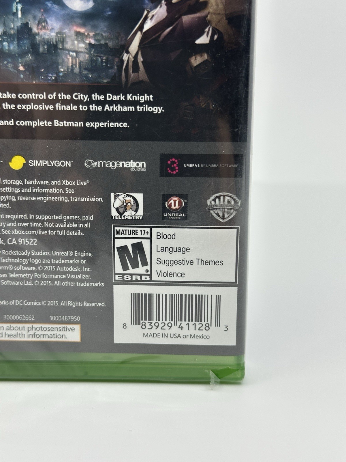 Batman – Arkham Knight – Microsoft – Xbox One Video Game – Sealed