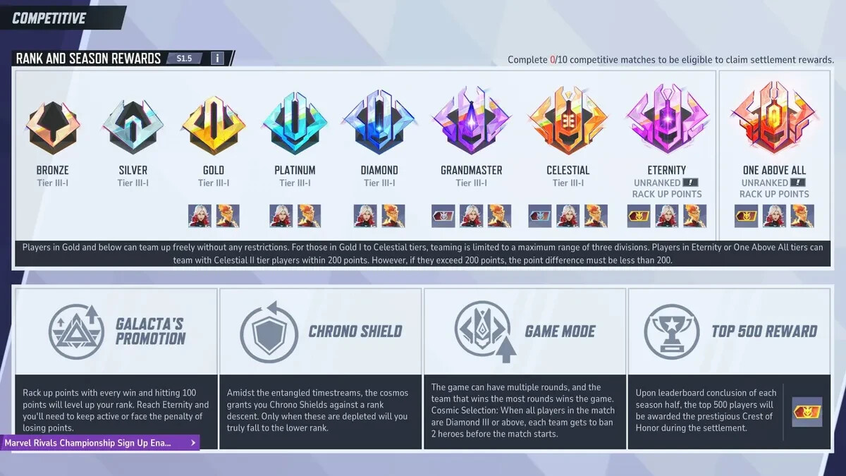 Marvel Rivals Competitive Boosting (PC/STEAM) (Bronze-GM) (Pilot)Read Descript