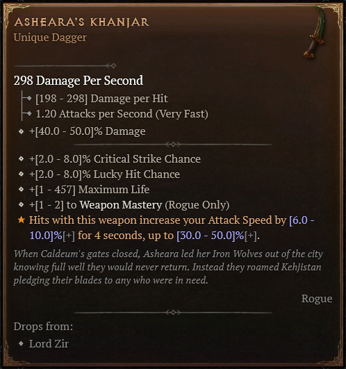Diablo 4 Diablo IV Season 10 Rogue Unique Items Ancestral 1GA 2GA 3GA 4GA