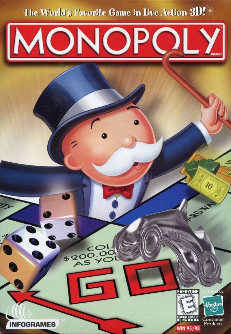MONOPOLY PC GAME 1999 HASBRO +1Clk Windows 11 10 8 7 Vista XP Install