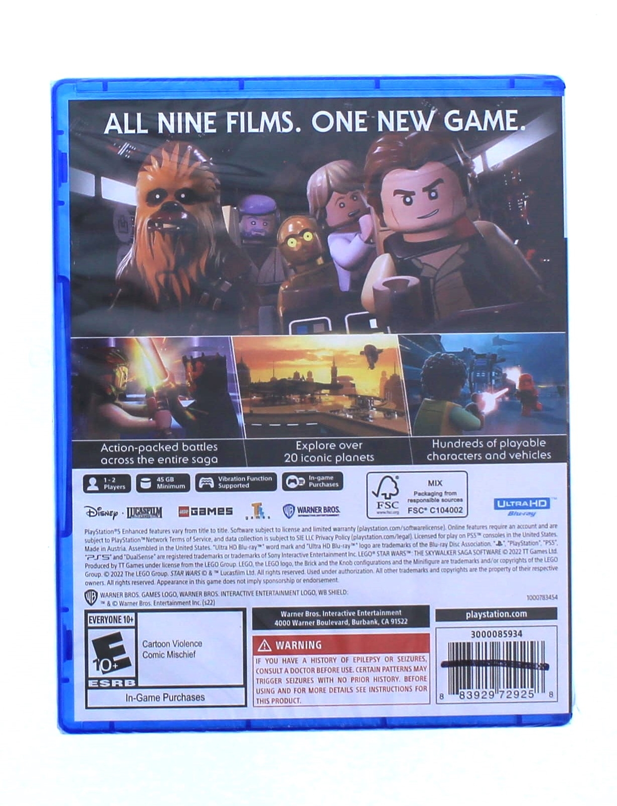 Lego Star Wars The Skywalker Saga Game for PS5