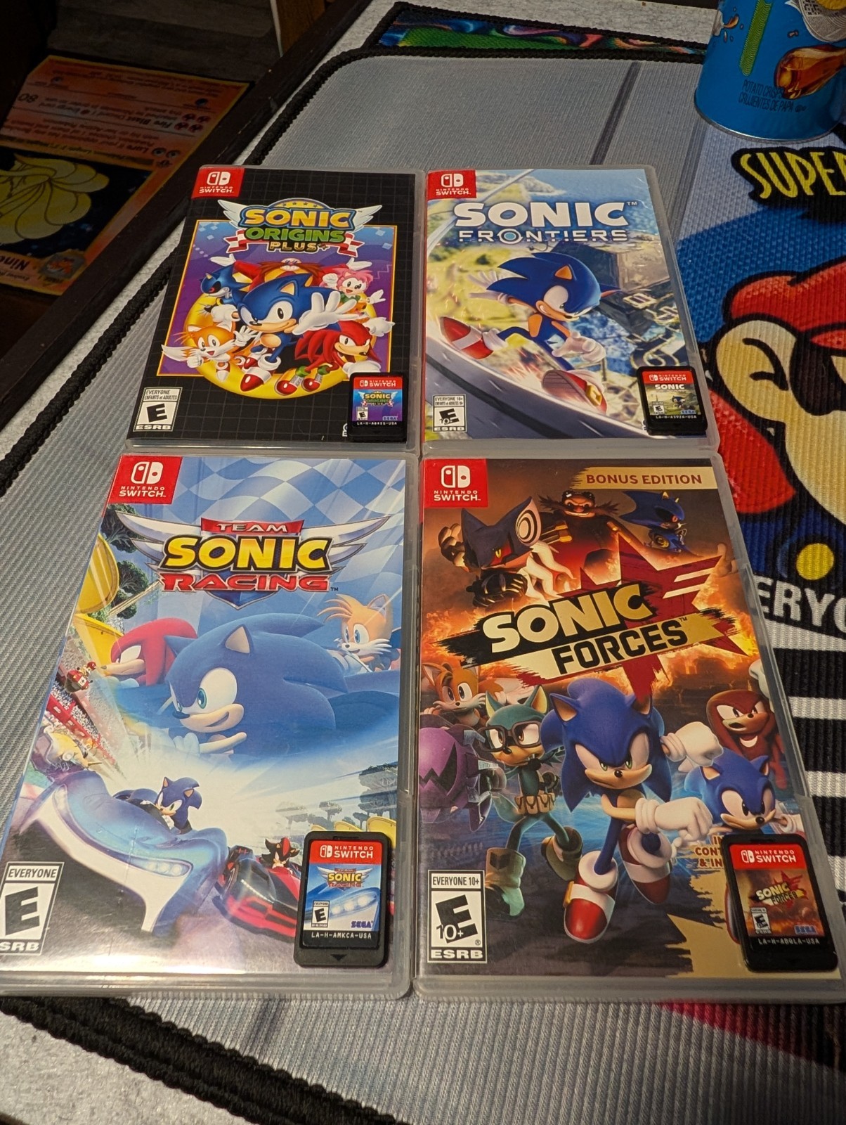 Nintendo Switch Sonic The Hedgehog Game Lot (4 Games)
