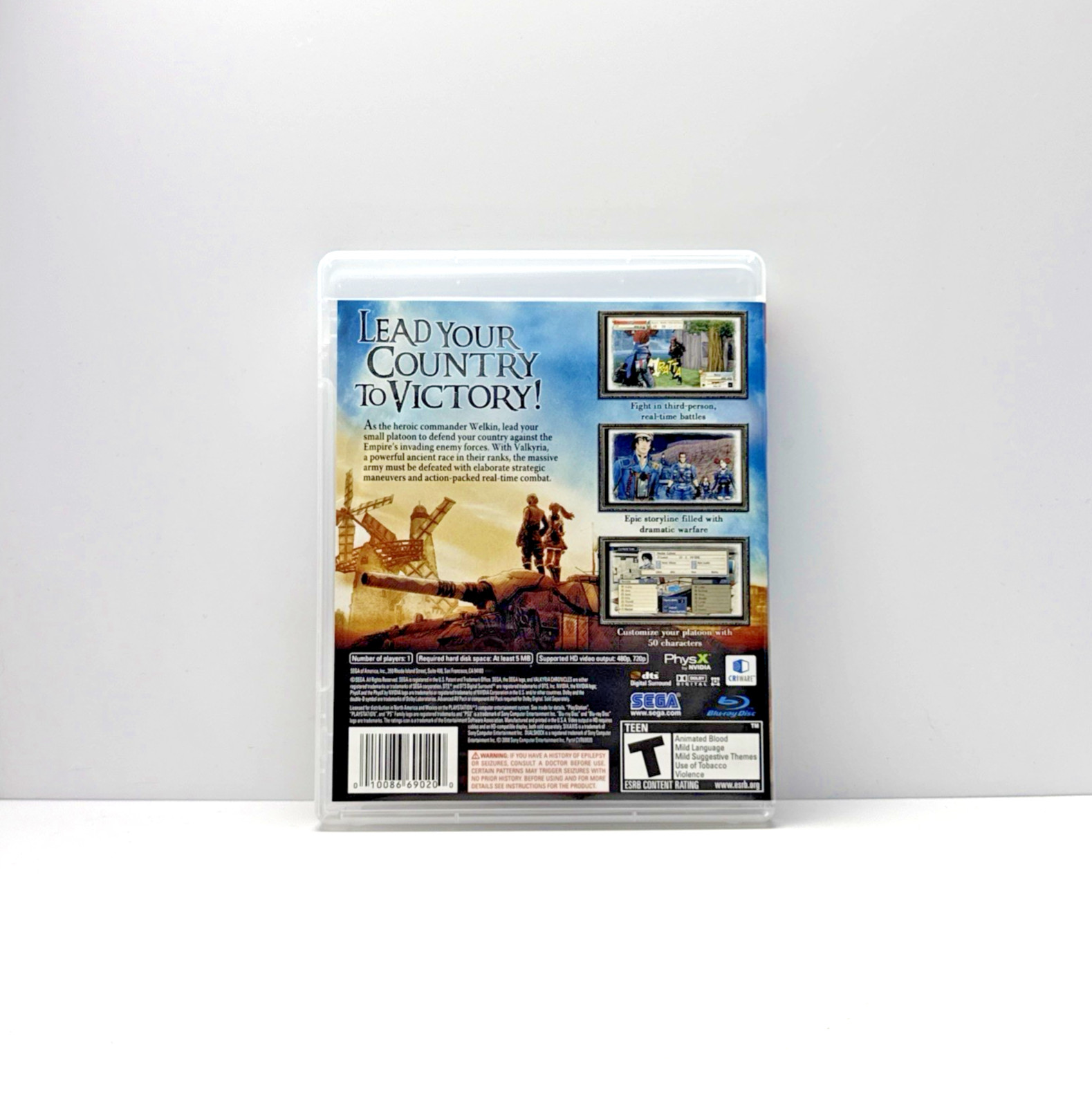 Valkyria Chronicles Sony PlayStation 3 PS3 No Manual Refurbished & Tested